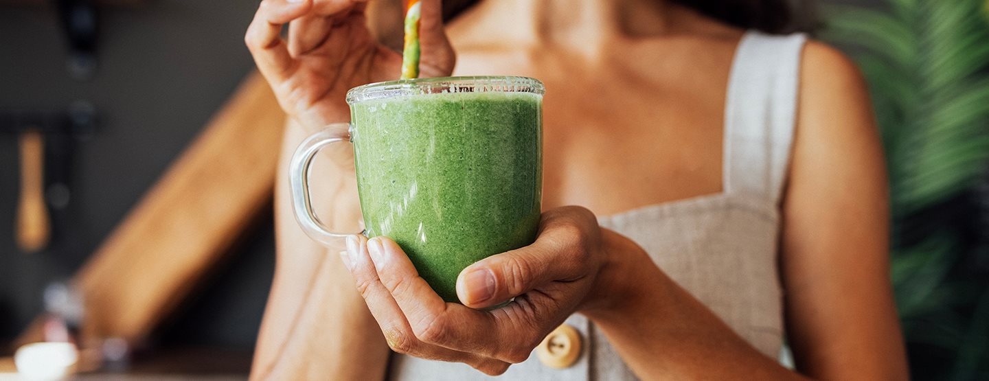 Recept na zelené smoothie podporující trávení 