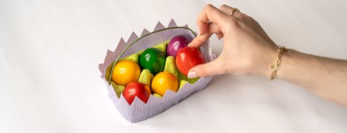 Velikonoční košíček: Jednoduché tvoření s dětmi